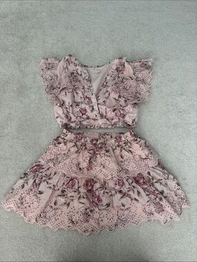 Gap x Love Shack Fancy pink floral set